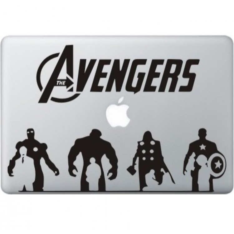 The Avengers (2) MacBook Decal Black Decals